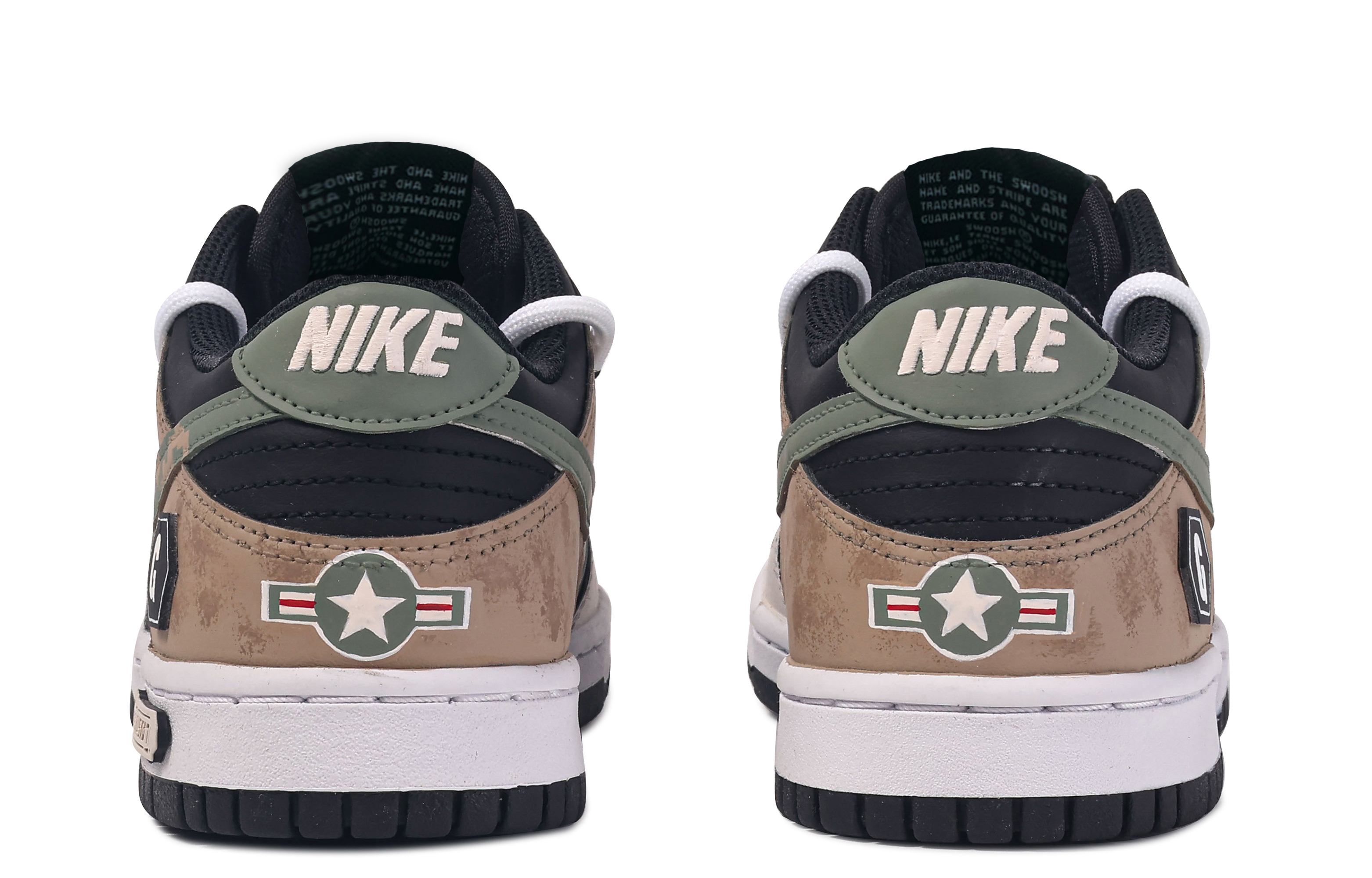 Shop 【カスタムシューズ】ナイキカスタムxダンクロー "ダヴィンチ迷彩グリーンブラック" DV0831-002(TeamM-低空飞行-BOX)