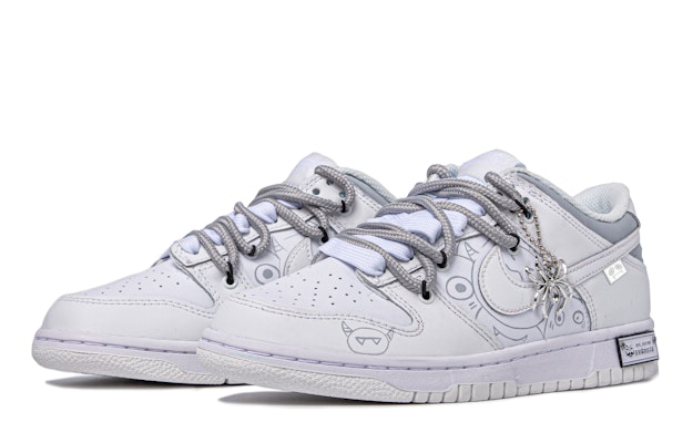 【定制球鞋】 Nike Dunk Low 達芬奇定制 簡約 高街 怪獸塗鴉 潮流 低幫 板鞋 GS 黑白灰 Lookbook 【定制球鞋】 Nike Dunk Low 達芬奇定制 簡約 高街 怪獸塗鴉 潮流 低幫 板鞋 GS 黑白灰