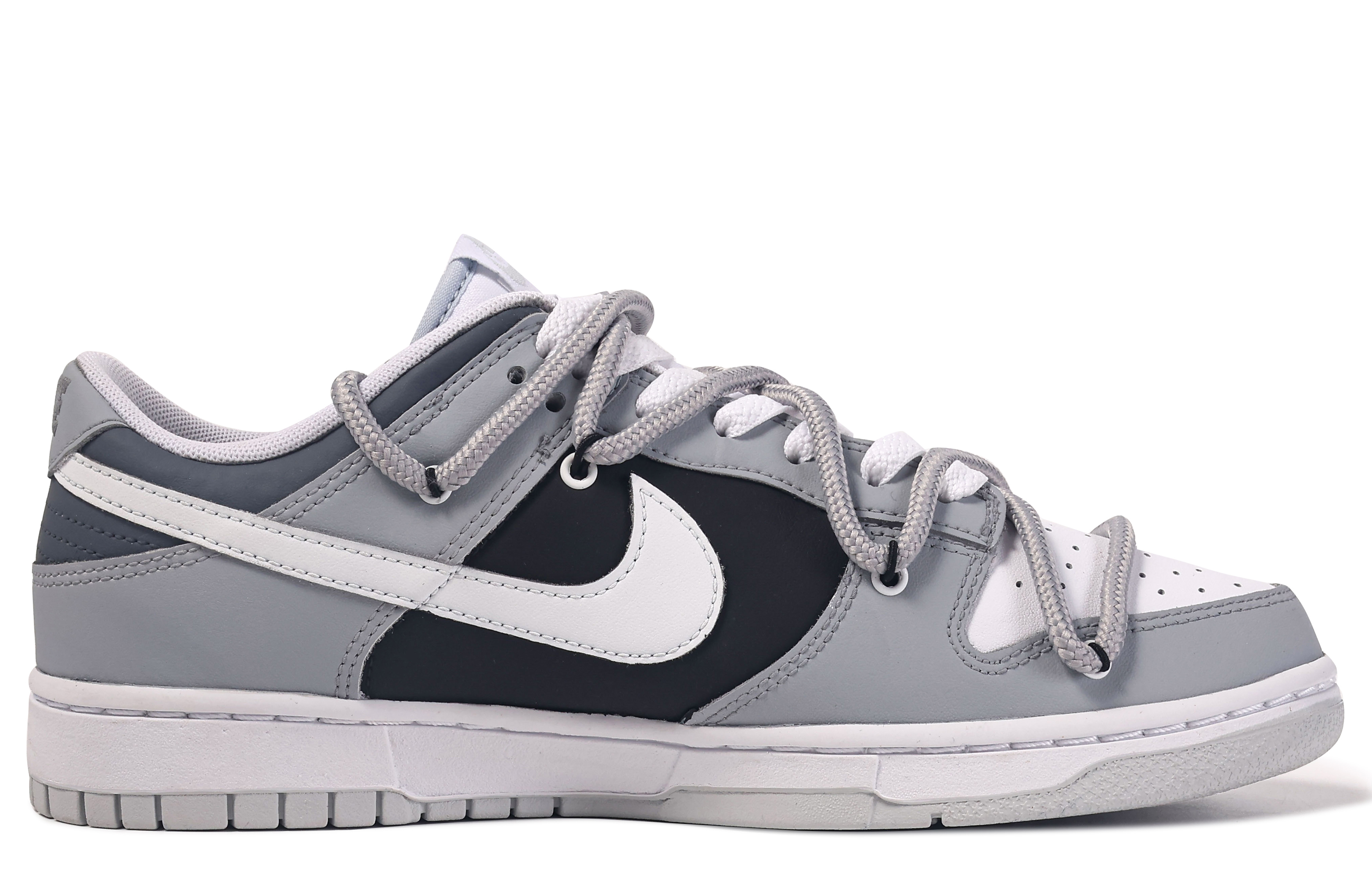 Order [Kasut Tersuai] Nike Custom x Dunk Low 'Da Vinci Moebius Kelabu Putih' DV0831-101(TeamM-莫比乌斯)