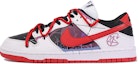 Buy 【定製球鞋】 Nike Dunk Low 達文西定製 龐克塗鴉 塗鴉 線條 簡約 任意搭配 低筒 滑板鞋 男女款式 紅白黑