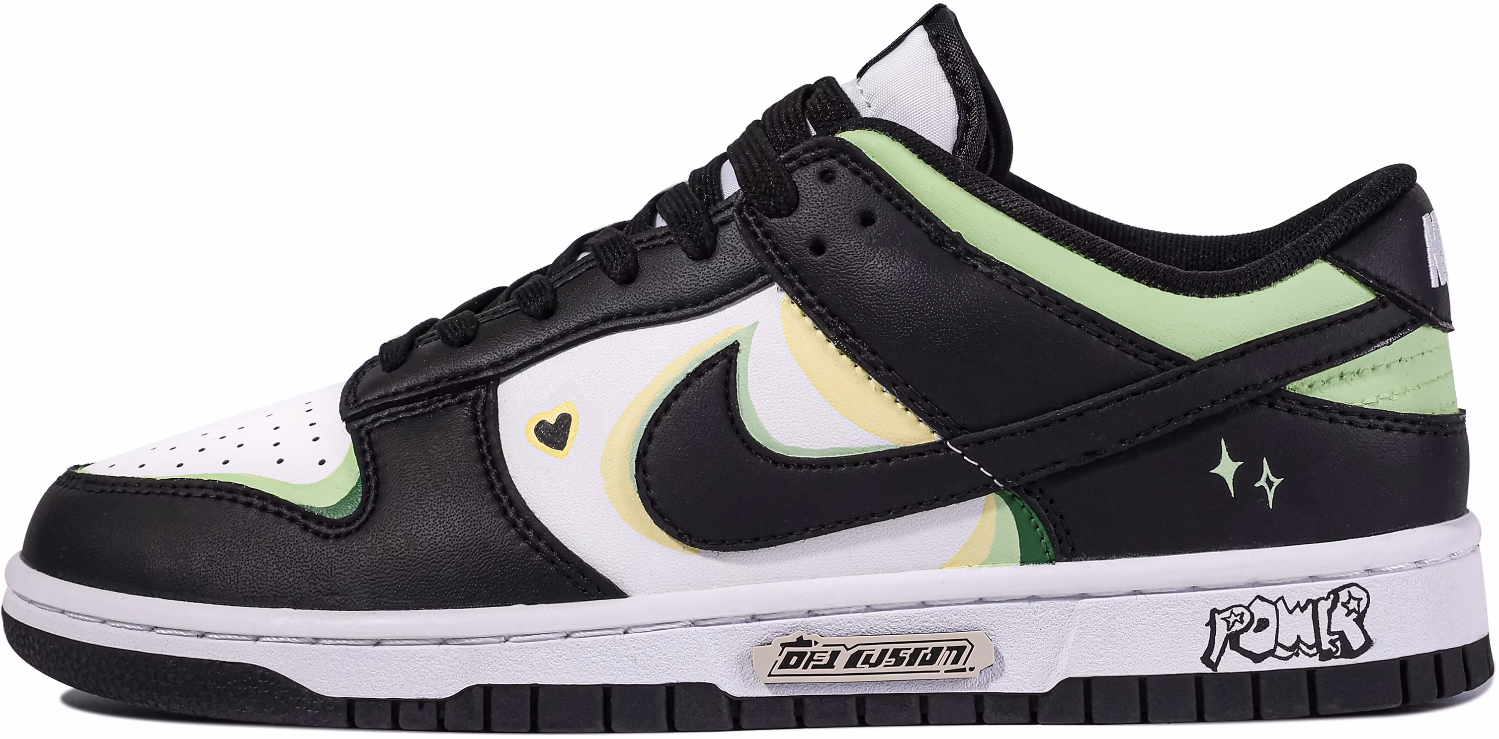 custom-shoes-nike-custom-x-dunk-low-da-vinci-superpower-girl