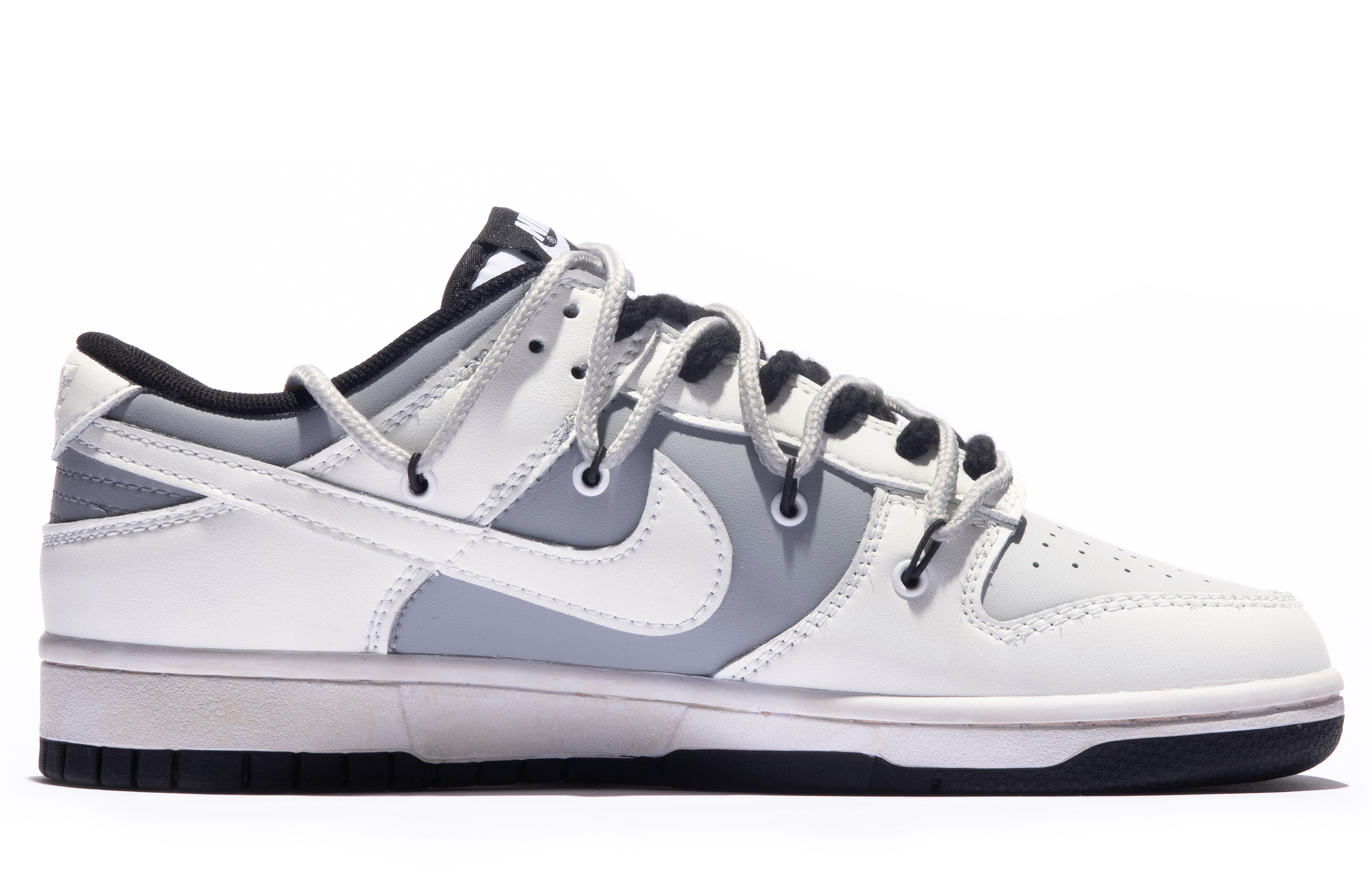 Order [Kasut Custom] Nike Custom x Dunk Low 'Da Vinci Putih Kelabu' DD1391-100(TeamM-男款太空速度S-BOX)