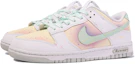 Shop 나이키 커스텀 덩크 로우 '다빈치 화이트 그린 오렌지' (Nike 커스텀 덩크 로우 '다빈치') DV0831-101(TeamM-转瞬即失)