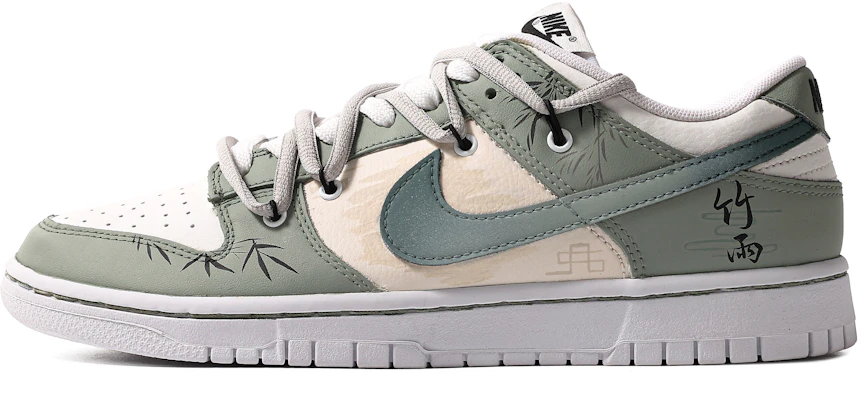 【定制鞋】耐克定制 x Dunk 低帮 '墨竹书法' DH9765-100(TeamM-女款墨韵青竹S-BOX) Buy 【定制鞋】耐克定制 x Dunk 低帮 '墨竹书法' DH9765-100(TeamM-女款墨韵青竹S-BOX)