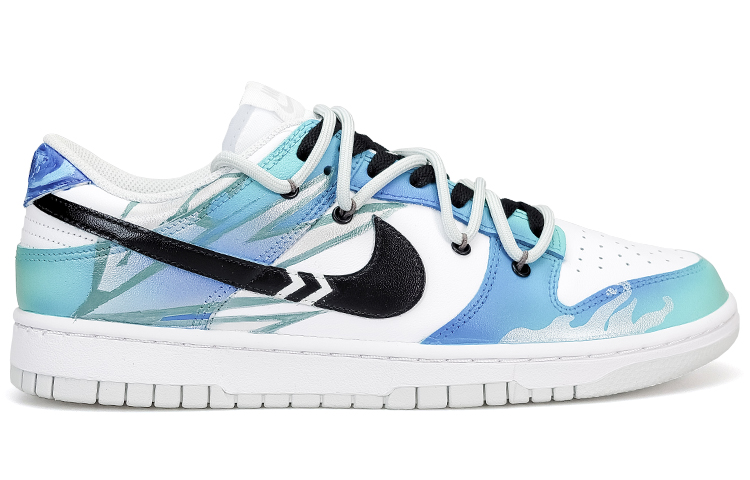 Purchase [Nike定制鞋] Custom x Dunk Low 'Jett解构白-蓝-金-灰' DV0831-101(TeamNine-弃王遗思解构)
