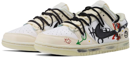 Nikeカスタム Dunk Low "デイジー" (オフホワイト/黒) DH9765-100(TeamK-女款自由涂鸦S-BOX) Lookbook Nikeカスタム Dunk Low "デイジー" (オフホワイト/黒) DH9765-100(TeamK-女款自由涂鸦S-BOX)