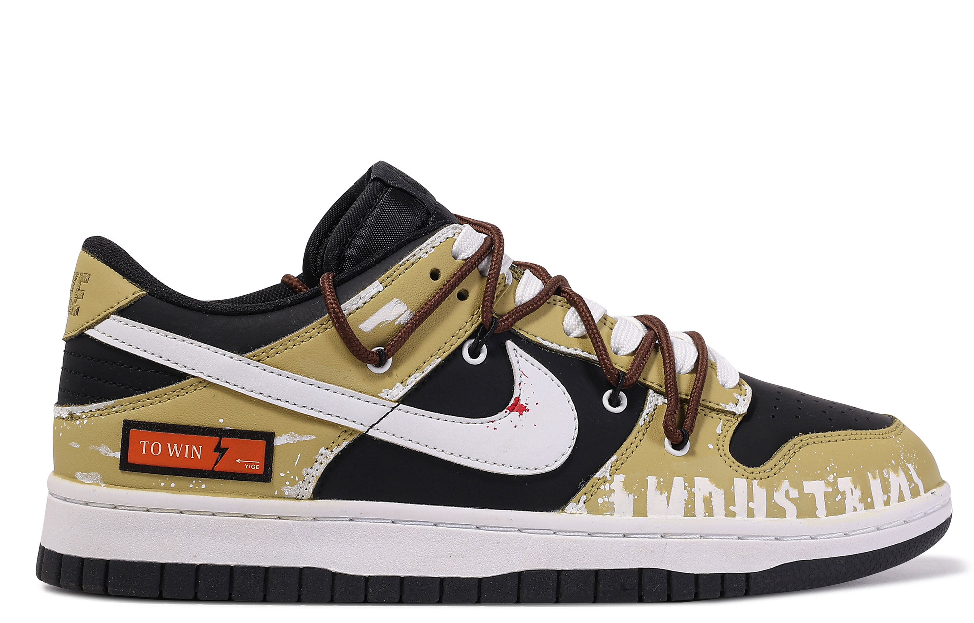 [Custom Shoes] Nike Custom Dunk Low 'Mechanical Punk Graffiti - Yellow Black' 圖 3
