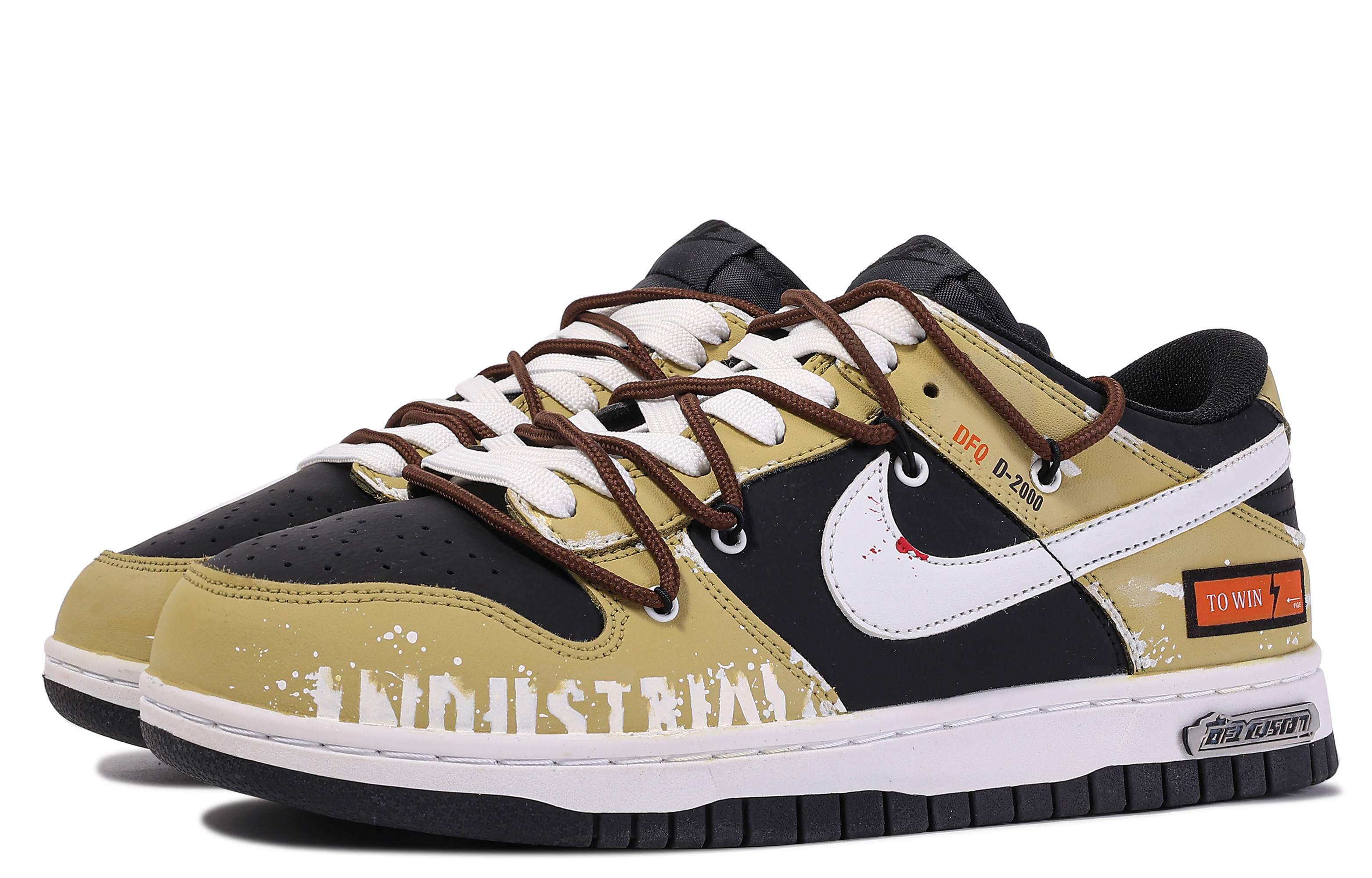 [Custom Shoes] Nike Custom Dunk Low 'Mechanical Punk Graffiti - Yellow Black' 圖 4
