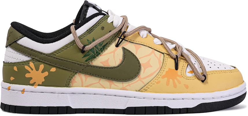 【定製球鞋】 Nike Dunk Low 達文西定製 禮盒 菠蘿蜜 水果塗鴉 簡約 配搭 舒適 低筒 板鞋 GS 橙綠 Lookbook 【定製球鞋】 Nike Dunk Low 達文西定製 禮盒 菠蘿蜜 水果塗鴉 簡約 配搭 舒適 低筒 板鞋 GS 橙綠