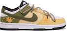 Lookbook 【定製球鞋】 Nike Dunk Low 達文西定製 禮盒 菠蘿蜜 水果塗鴉 簡約 配搭 舒適 低筒 板鞋 GS 橙綠