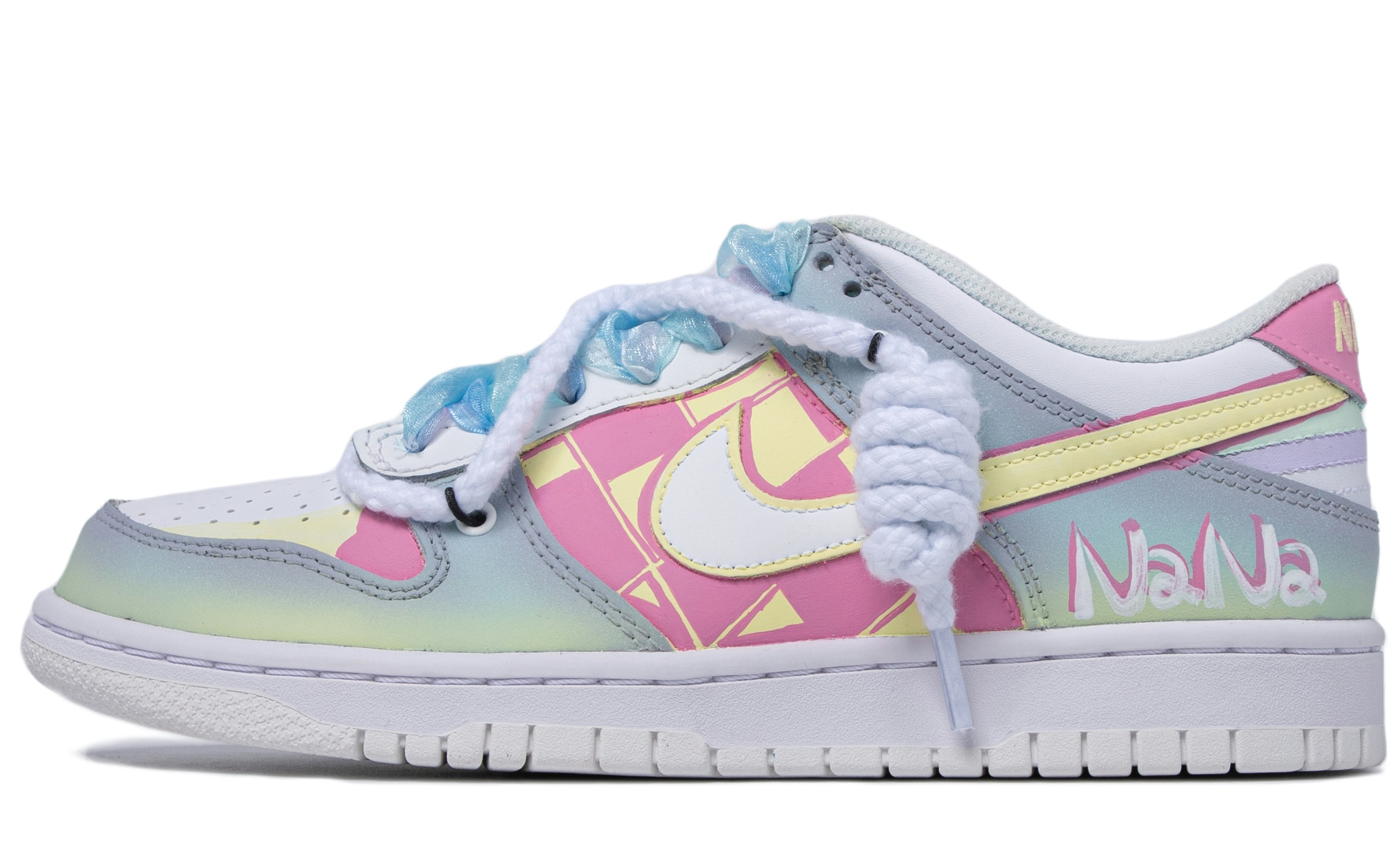 custom-shoes-nike-custom-x-dunk-low-pink-yellow