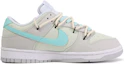 Order 【訂製球鞋】 Nike Dunk Low 達文西訂製 海鹽冰淇淋 塗鴉 簡約 百搭 舒適 低筒 板鞋 GS 灰藍