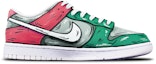 Order 【定制球鞋】 Nike Dunk Low 二次元線條 鯊魚導彈 手繪 限量特殊鞋盒 低幫 板鞋 GS 灰綠紅