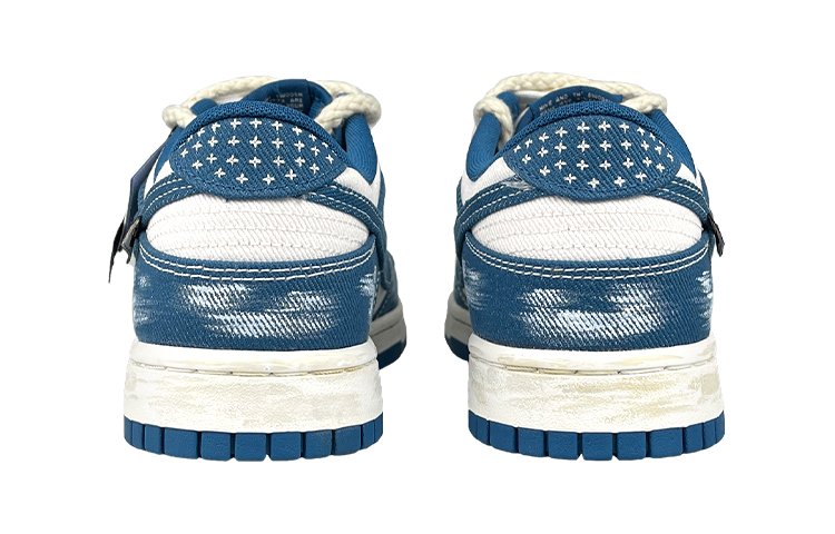 Purchase [Kasot Custom] Nike Custom x Dunk Low 'Smiley Biru Putih' DV0834-101(Team叁-男蓝冠解构)