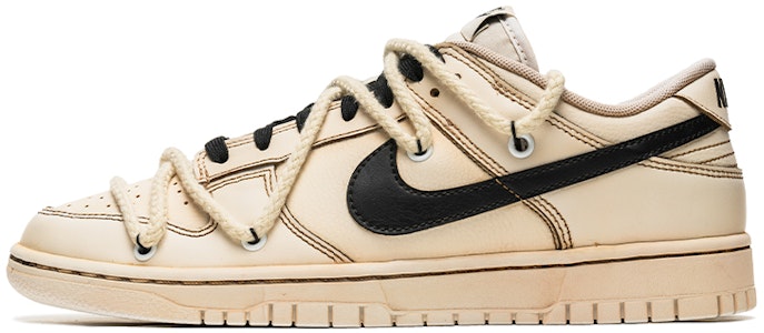 【定製球鞋】 Nike Dunk Low Retro 野鶴製造 解構雙鞋帶 咖啡染 特殊定製款 低幫 板鞋 男款 黑棕 Buy 【定製球鞋】 Nike Dunk Low Retro 野鶴製造 解構雙鞋帶 咖啡染 特殊定製款 低幫 板鞋 男款 黑棕