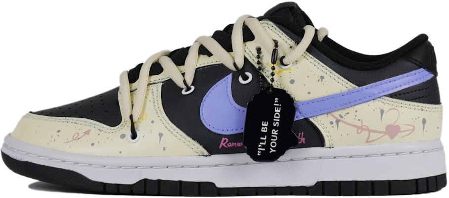 【定製球鞋】Nike Dunk Low Retro 羅蘭 解構 胖小匠繪畫 低筒 板鞋 男款 黃黑 Buy 【定製球鞋】Nike Dunk Low Retro 羅蘭 解構 胖小匠繪畫 低筒 板鞋 男款 黃黑
