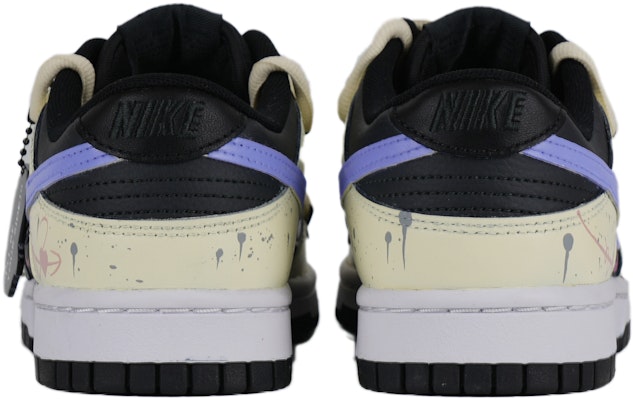【定製球鞋】Nike Dunk Low Retro 羅蘭 解構 胖小匠繪畫 低筒 板鞋 男款 黃黑 Shop 【定製球鞋】Nike Dunk Low Retro 羅蘭 解構 胖小匠繪畫 低筒 板鞋 男款 黃黑
