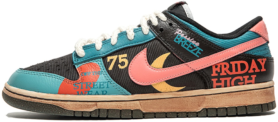 【客製化球鞋】Nike Dunk Low 野鶴製造 復古未來系列 塗鴉風 賽博朋客 耐磨 低筒 板鞋 男款 黑紅 特別禮盒版 Buy 【客製化球鞋】Nike Dunk Low 野鶴製造 復古未來系列 塗鴉風 賽博朋客 耐磨 低筒 板鞋 男款 黑紅 特別禮盒版