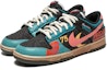 Lookbook 【客製化球鞋】Nike Dunk Low 野鶴製造 復古未來系列 塗鴉風 賽博朋客 耐磨 低筒 板鞋 男款 黑紅 特別禮盒版