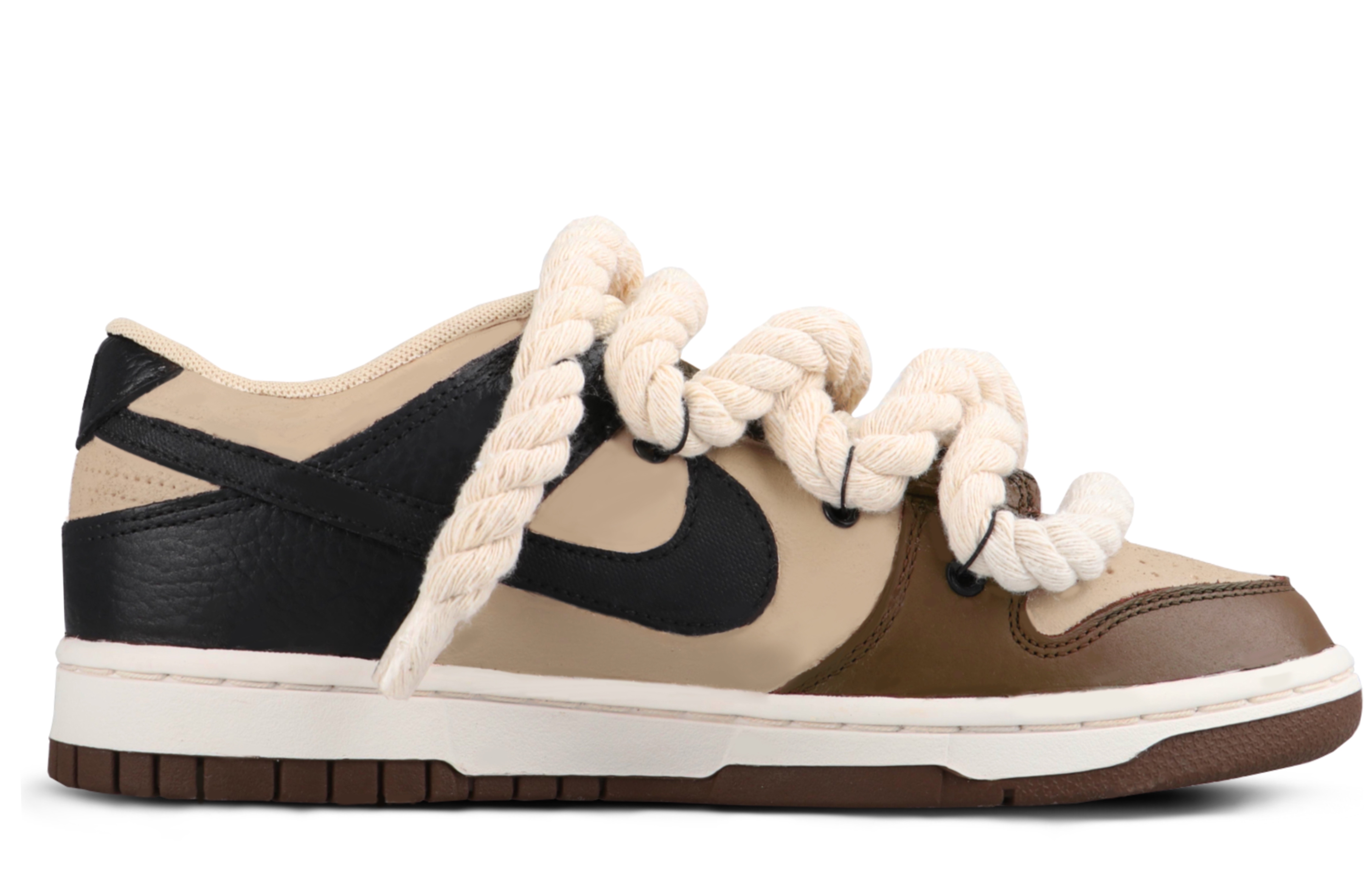 Order [Zapatos Personalizados] Nike DaYueChuangYi x Dunk Low 'Moca Negro-Marrón' DR9704-200(TeamSix-男款-摩卡)