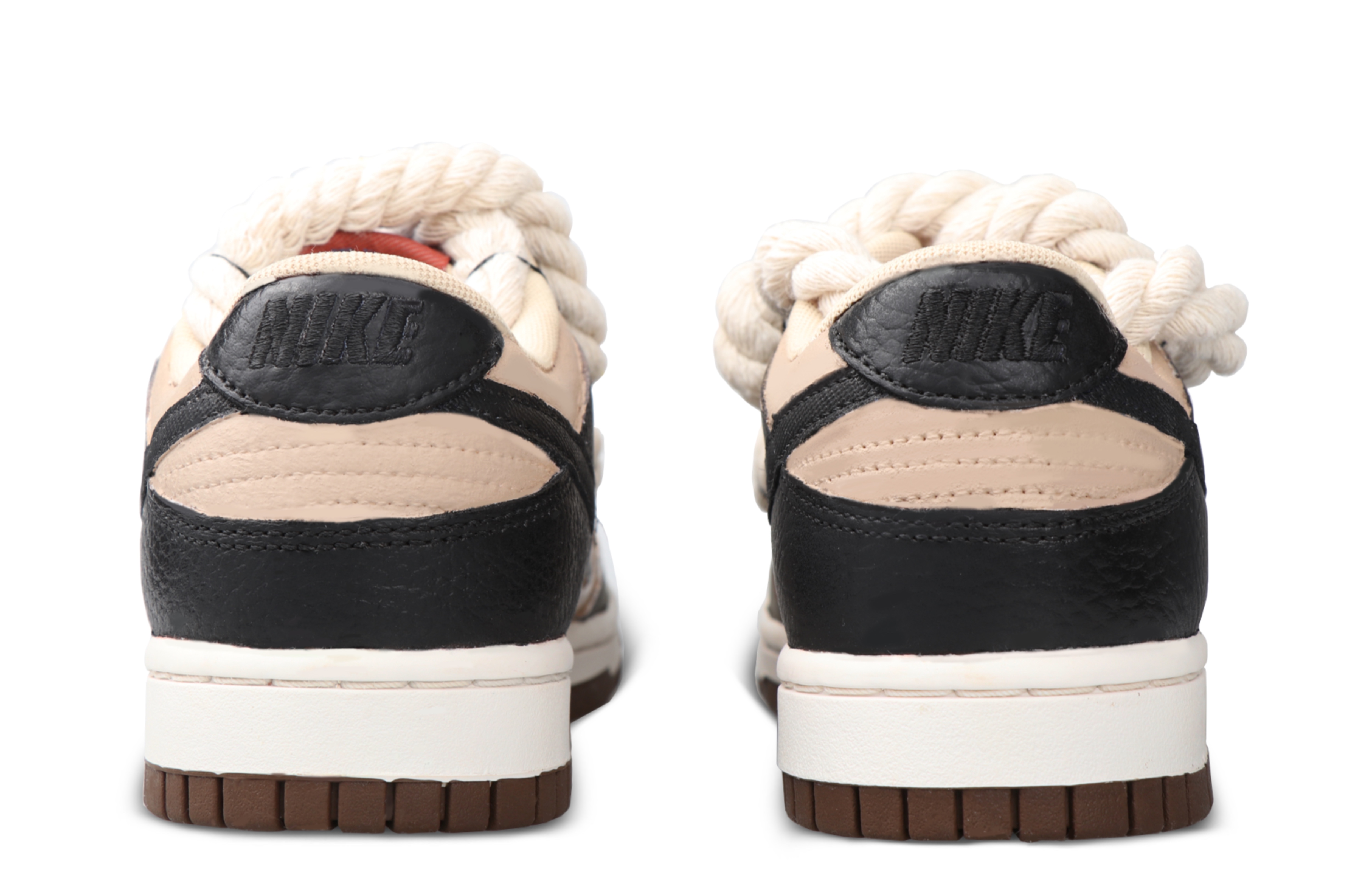 Shop [Zapatos Personalizados] Nike DaYueChuangYi x Dunk Low 'Moca Negro-Marrón' DR9704-200(TeamSix-男款-摩卡)