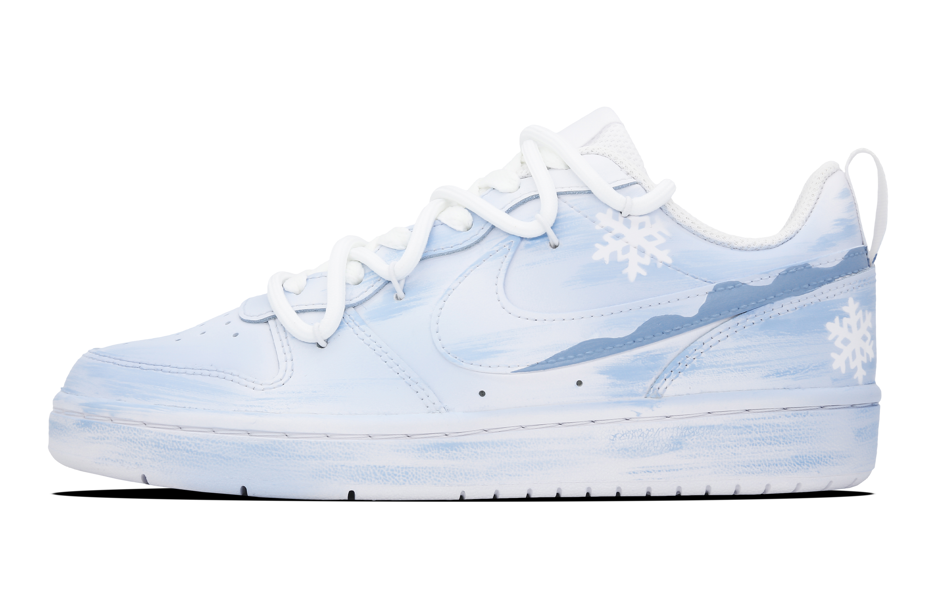 Buy 【訂製球鞋】Nike Court Borough Low 2 冰雪奇緣 禮物gift 減齡 低筒 板鞋 GS 白藍