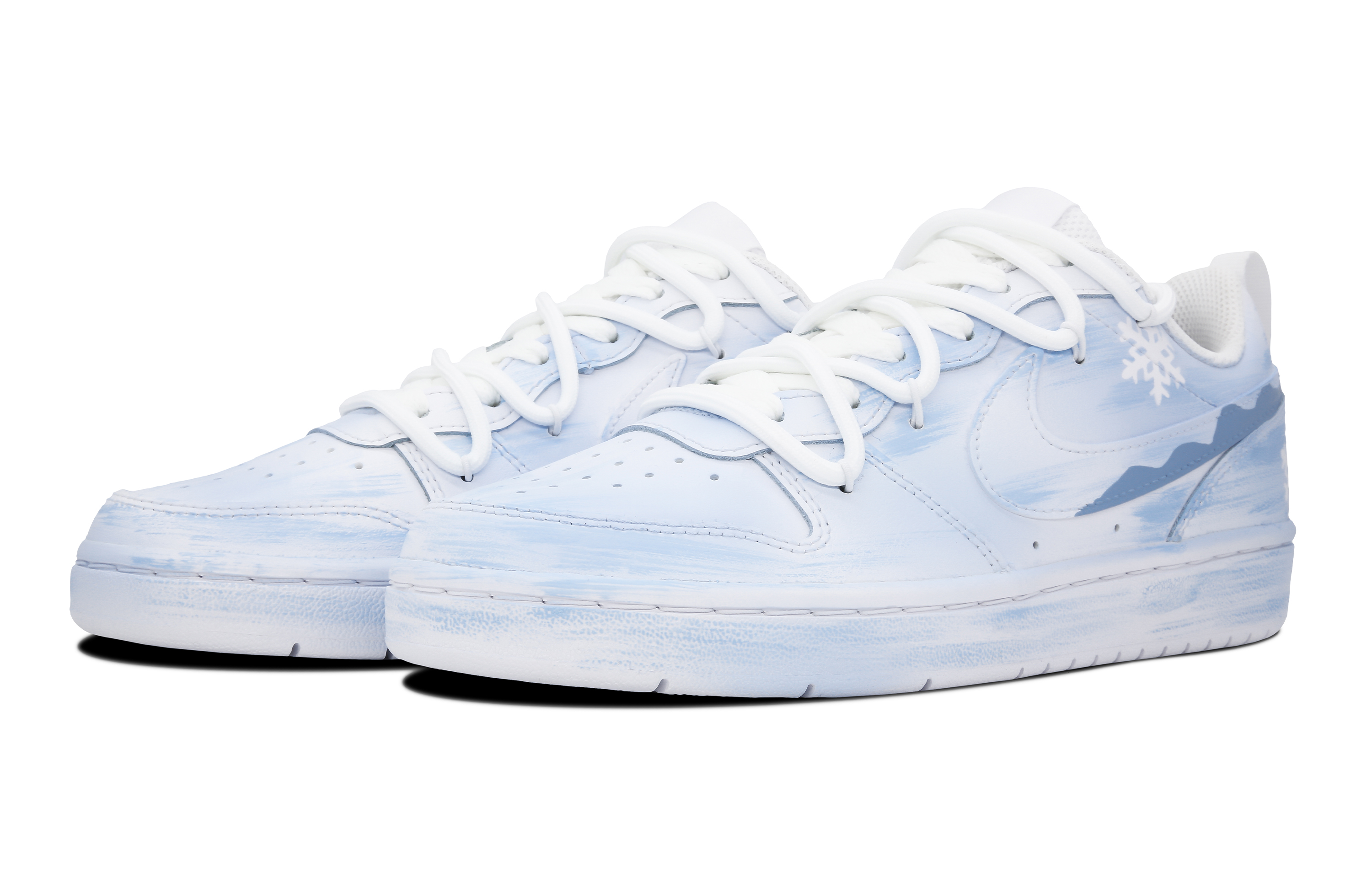 Lookbook 【訂製球鞋】Nike Court Borough Low 2 冰雪奇緣 禮物gift 減齡 低筒 板鞋 GS 白藍
