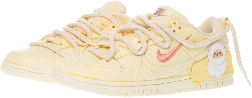 나이키 덩크 디스럽트 2 '페일 아이보리' (커스텀) DH4402-100(Team柒-女款淡黄小羊SBOX) Lookbook 나이키 덩크 디스럽트 2 '페일 아이보리' (커스텀) DH4402-100(Team柒-女款淡黄小羊SBOX)