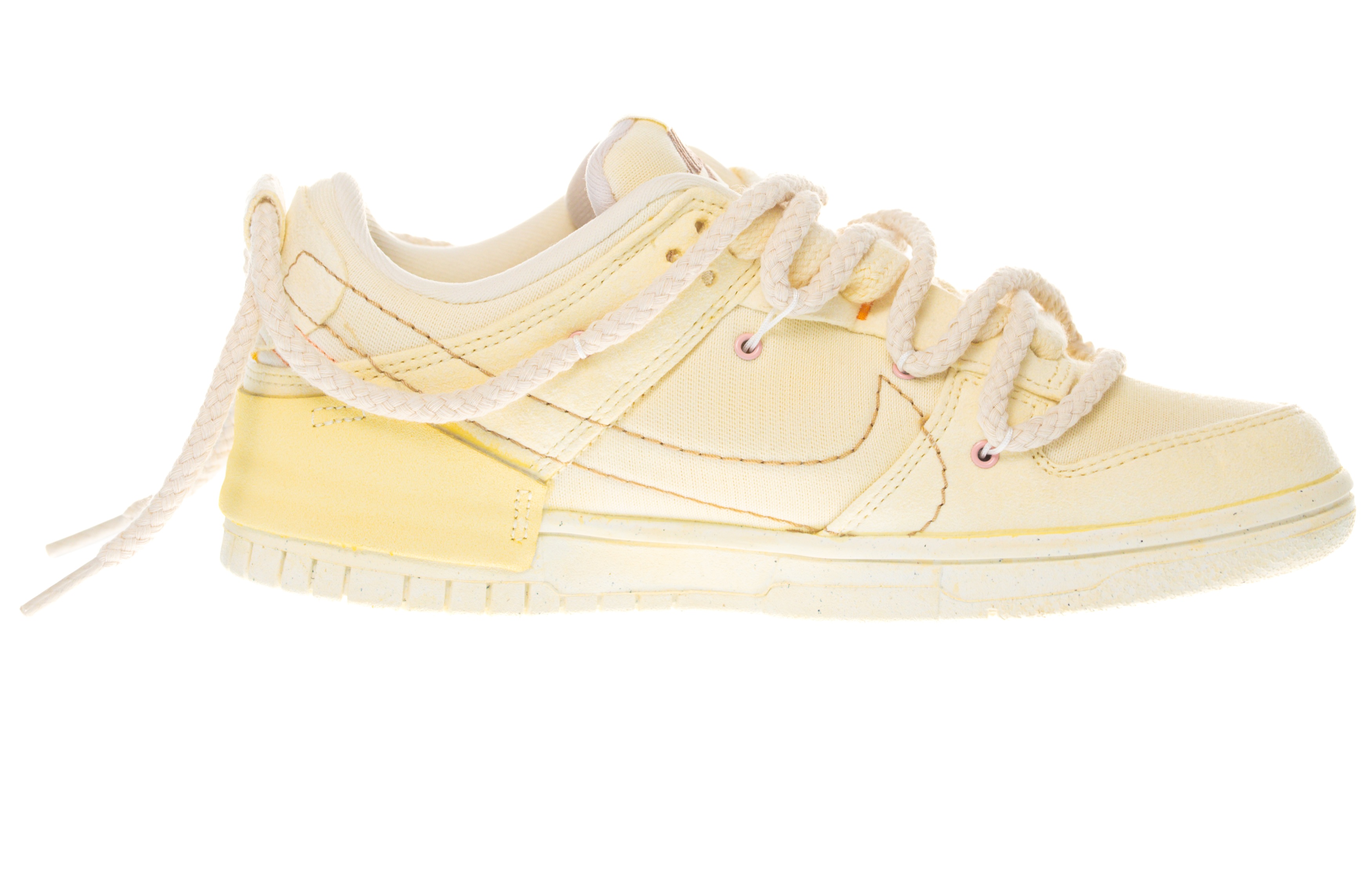 Order [定制鞋] 耐克Dunk Disrupt 2 '淡黄色拼接' DH4402-100(Team柒-女款2淡黄小羊SBOX)