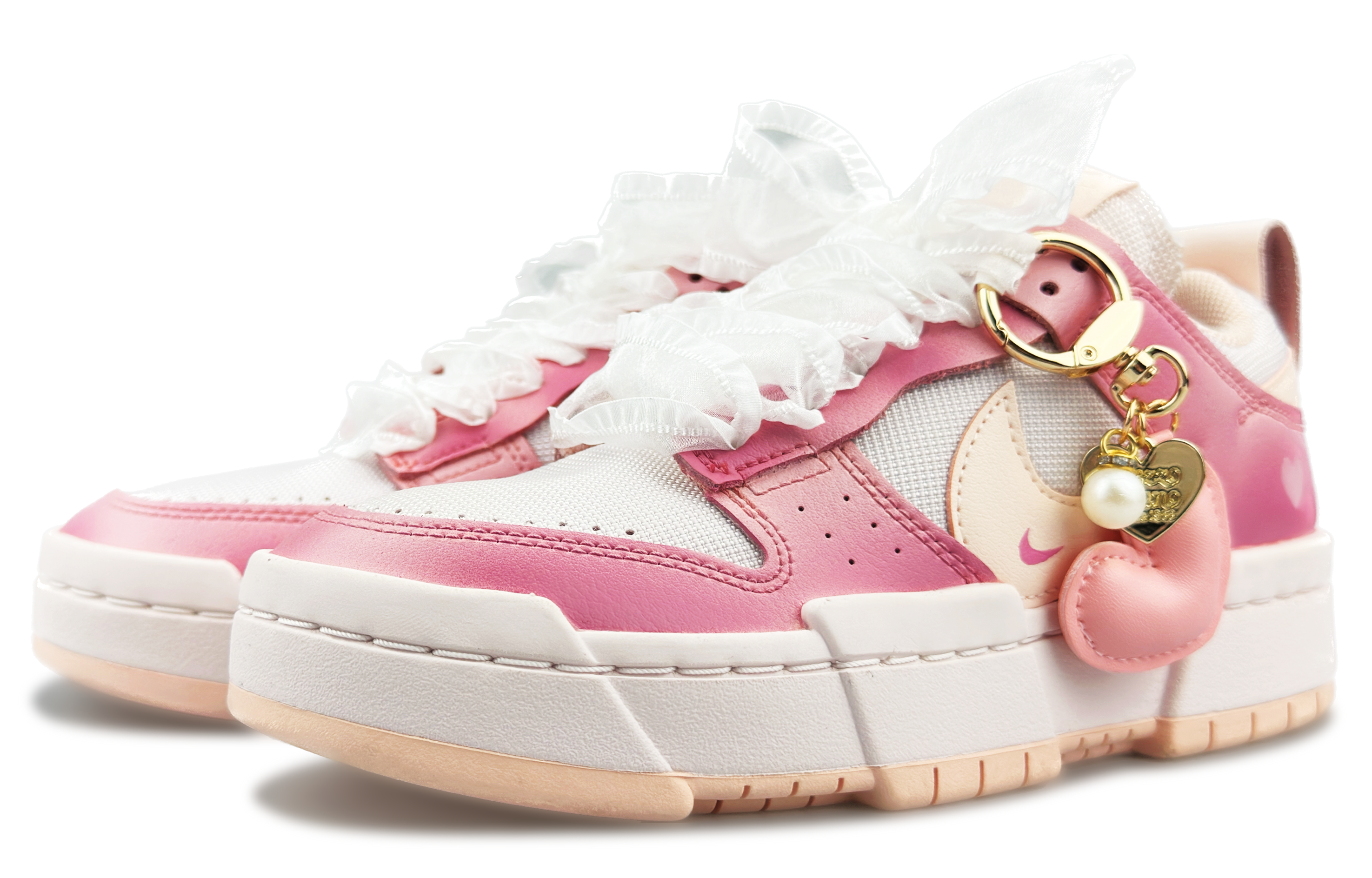 Lookbook [定制鞋款] 耐克 Dunk Disrupt '粉色系带' CK6654-602-444054