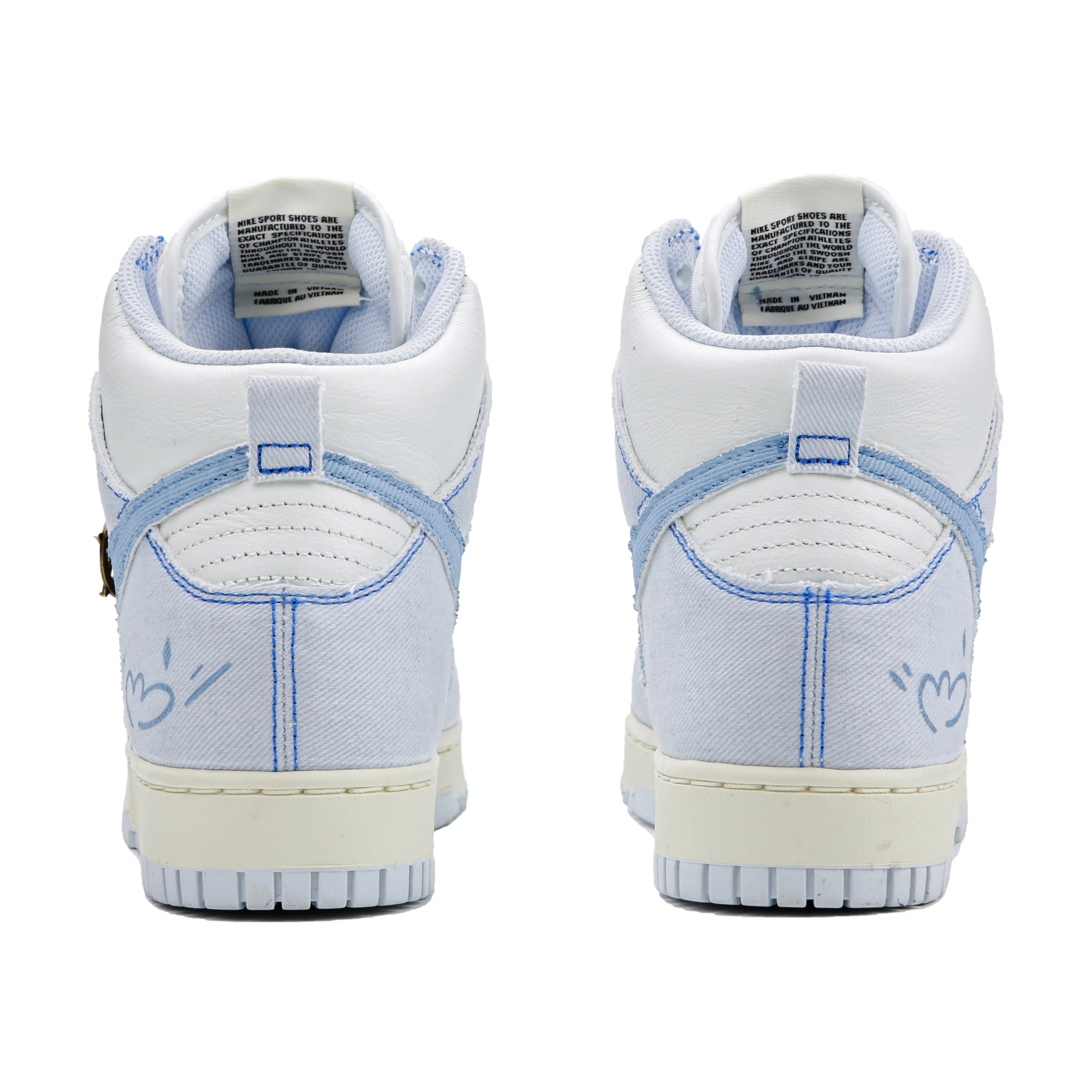 [Custom Shoes] Nike Dunk High 1985 'Blue Angel Renaissance Painting' 圖 4