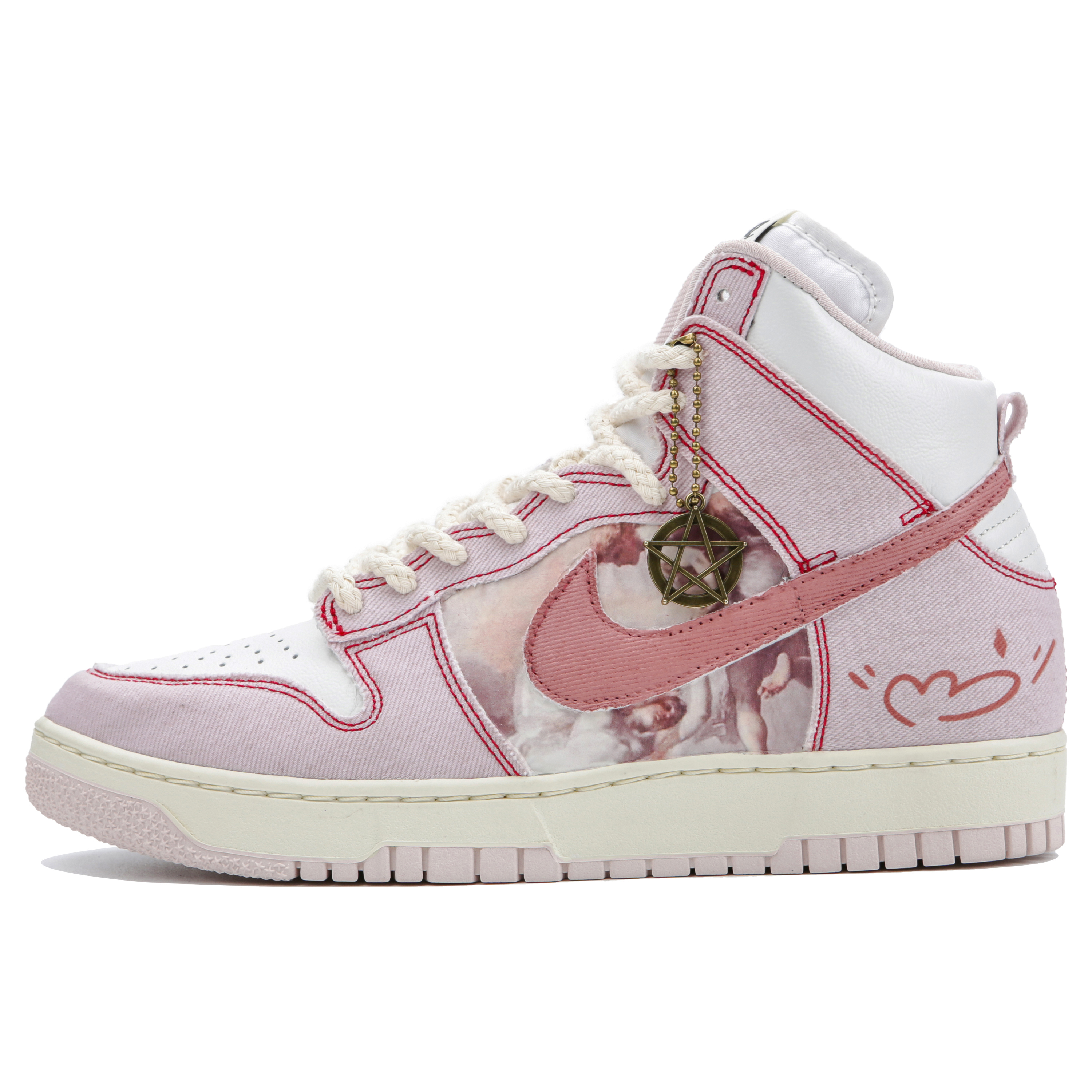 Buy [Zapatillas Personalizadas] Nike Dunk High 1985 'Renacimiento Rosa Ángel' DQ8799-100(Team4-男女款粉色天使)