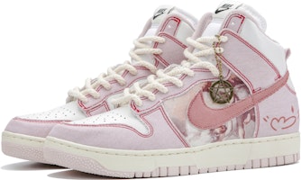 【定制球鞋】 Nike Dunk High 1985 粉色天使 文藝復興 油畫 高幫 板鞋 男女同款 粉白 Lookbook 【定制球鞋】 Nike Dunk High 1985 粉色天使 文藝復興 油畫 高幫 板鞋 男女同款 粉白