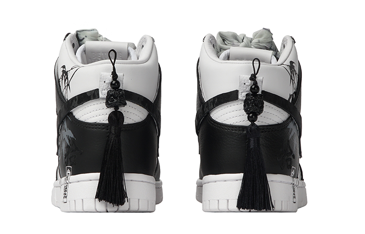 Shop 【カスタムシューズ】ナイキ ダンク ハイ「バンブーシャドウ」 DO2321-111(Team拾柒-男女款高帮竹影婆娑板鞋)