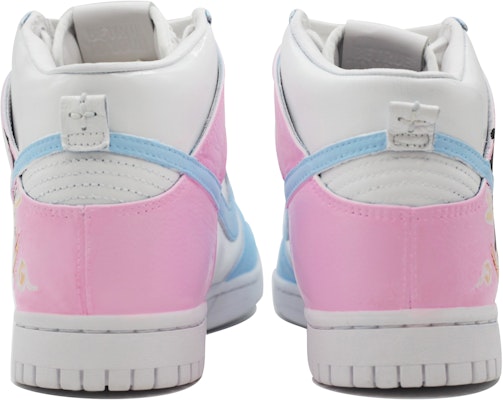 【訂製球鞋】Nike Dunk High 國風 休閒百搭 防滑耐磨 高筒 板鞋 男女同款 藍粉 Details for 【訂製球鞋】Nike Dunk High 國風 休閒百搭 防滑耐磨 高筒 板鞋 男女同款 藍粉