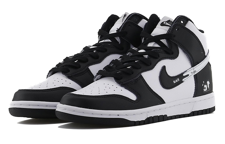 Lookbook [定制鞋款] Nike Dunk High '中国风熊猫黑白' DD1399-105(Team10-趴趴熊）