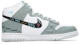 Order 【定制球鞋】 Nike Dunk High fzbb 爆款回歸定制 賽博朋克 未來遊戲 頭號玩家 機能像素 高幫 板鞋 男款 電玩灰