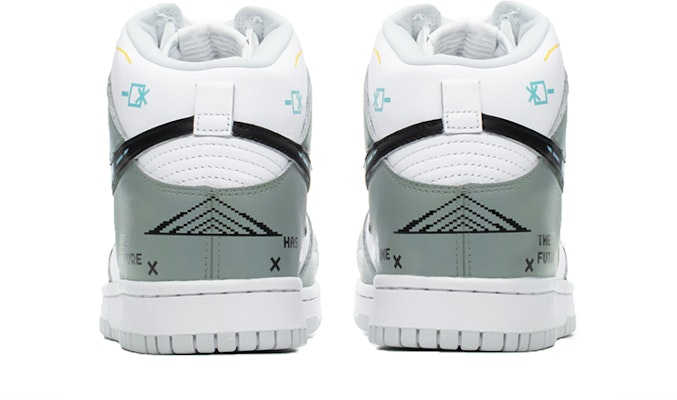 【定制球鞋】 Nike Dunk High fzbb 爆款回歸定制 賽博朋克 未來遊戲 頭號玩家 機能像素 高幫 板鞋 男款 電玩灰 Shop 【定制球鞋】 Nike Dunk High fzbb 爆款回歸定制 賽博朋克 未來遊戲 頭號玩家 機能像素 高幫 板鞋 男款 電玩灰