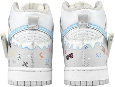 Zapatillas Nike Dunk High 'Cyberpunk LED Swoosh Montaña Nieve Graffiti' DB2179-101(Team叁-女LED高帮雪山) Details for Zapatillas Nike Dunk High 'Cyberpunk LED Swoosh Montaña Nieve Graffiti' DB2179-101(Team叁-女LED高帮雪山)