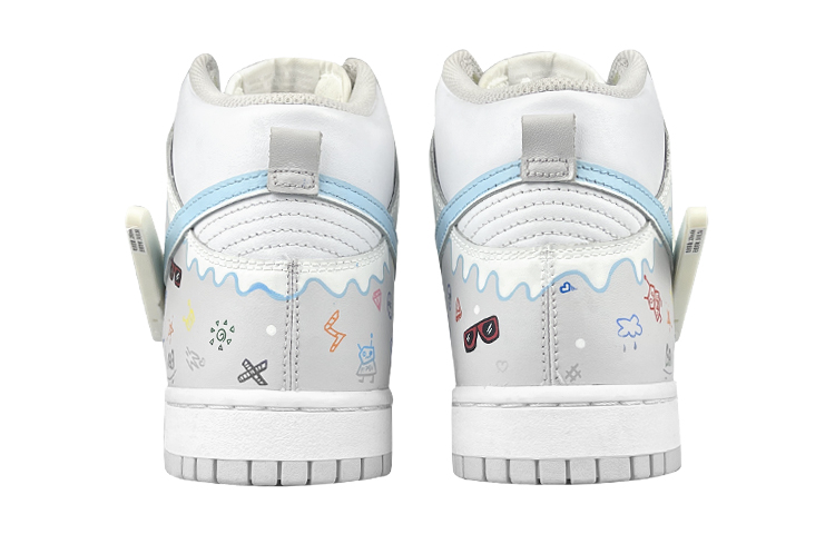 Details for 【カスタムシューズ】ナイキ ダンク ハイ 'サイバーパンク スノーグラフィティ' DD1399-100(Team叁-男款LED高帮雪山)