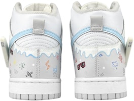 【定製球鞋】Nike Dunk High 是在玩鞋 賽博朋克LED勾 雪山塗鴉 高幫 板鞋 男款 白藍灰 Details for 【定製球鞋】Nike Dunk High 是在玩鞋 賽博朋克LED勾 雪山塗鴉 高幫 板鞋 男款 白藍灰