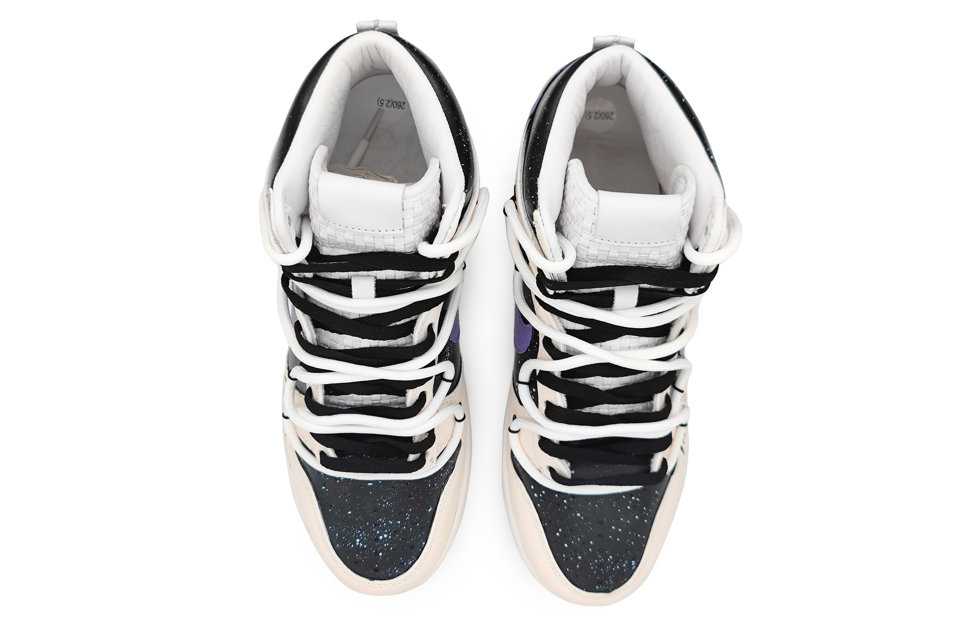 [Custom Shoes] Nike Dunk High 'Ghost Peach Talisman Embroidery Stars' 圖 4