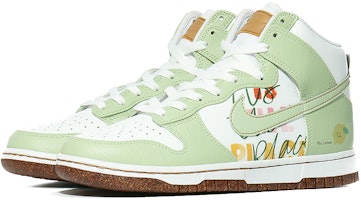 나이키 덩크 하이 '그래피티 레몬 화이트-그린' (커스텀) DQ7680-300(Team10-涂鸦LEMON) Lookbook 나이키 덩크 하이 '그래피티 레몬 화이트-그린' (커스텀) DQ7680-300(Team10-涂鸦LEMON)