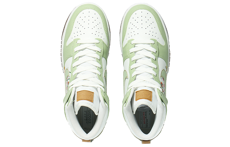 Shop 나이키 덩크 하이 '그래피티 레몬 화이트-그린' (커스텀) DQ7680-300(Team10-涂鸦LEMON）