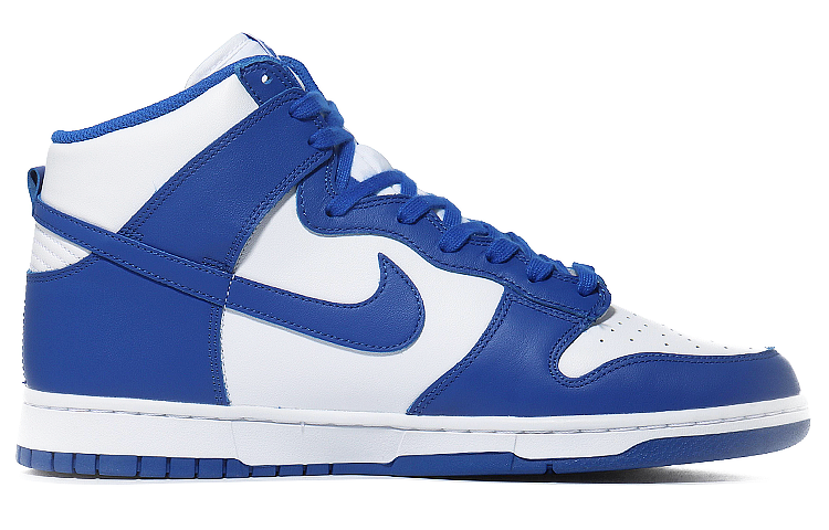 Order 【訂製球鞋】Nike Dunk High 塗鴉笑臉 創意潮流 防滑輕便 高幫 板鞋 男女同款 白藍