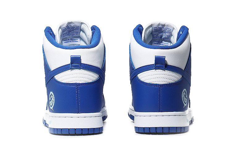 Purchase 【訂製球鞋】Nike Dunk High 塗鴉笑臉 創意潮流 防滑輕便 高幫 板鞋 男女同款 白藍