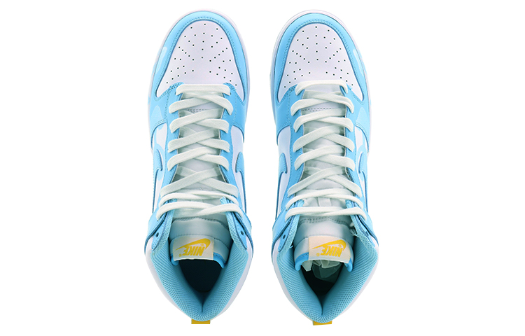 Shop [Zapatos Personalizados] Nike Dunk High 'Graffiti Smiley Blanco Azul' DD1399-401(Team10-涂鸦笑脸)