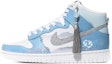 Buy 【訂製球鞋】 Nike Dunk High 水墨川水 江山如畫 防滑輕便 潮流你的 高幫 板鞋 男女同款 藍白