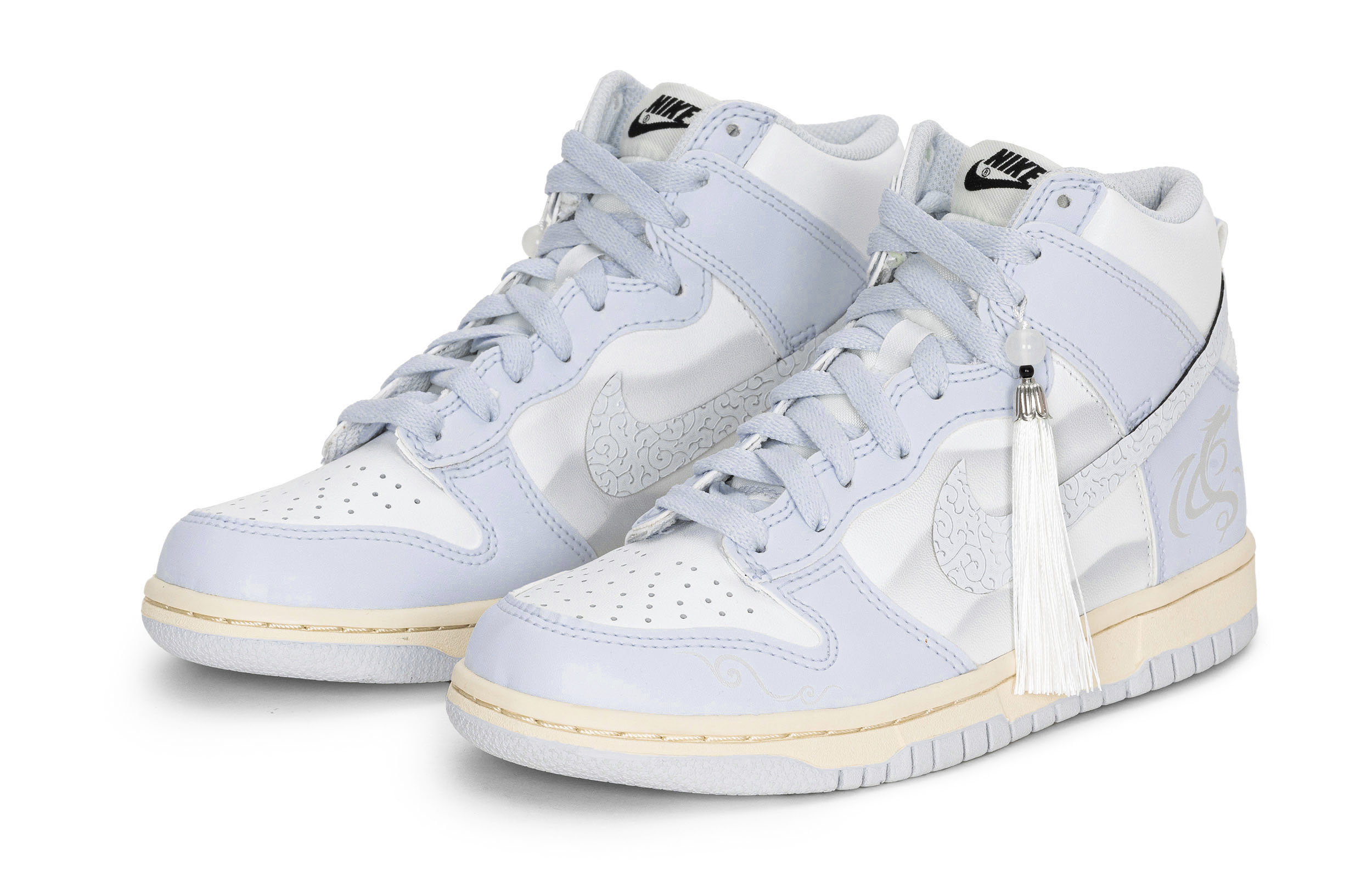 Shop [Sepatu Kustom] Nike Dunk High 'Tahun Baru Imlek Gunung dan Air' DB2179-110(Team18-山水龙年)