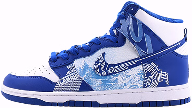 custom-shoes-nike-dunk-high-moon-plan-white-blue